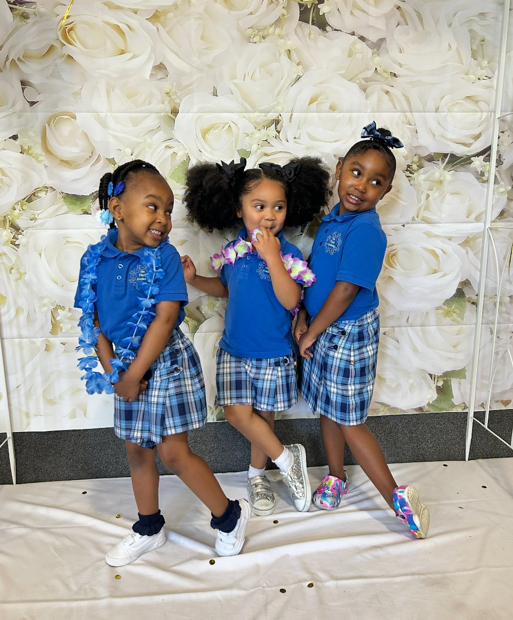 Finch Academy students at graduation celebration